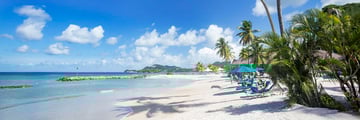 Beach in St Lucia, Caribbean