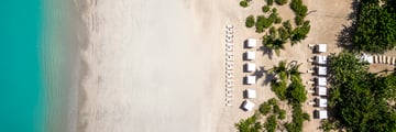 Beach at a hotel