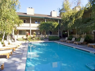 Garden courtyard pool