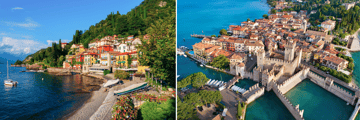 Lake Como and the town of Sirmione