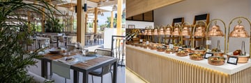 Buffet restaurant at resort