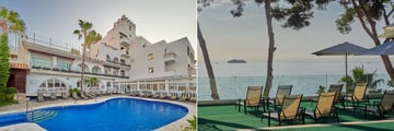 The pool and terrace at Bonsol Hotel