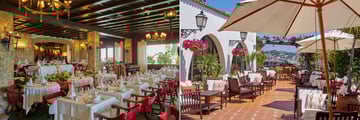 The restaurant and bar at Bonsol Hotel