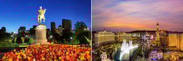 Boston's Public Garden, Las Vegas Strip