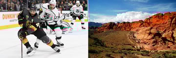 Las Vegas Knights, nearby Red Rock Canyon