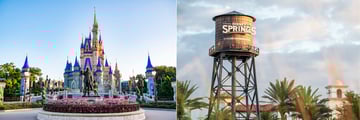 Magic Kingdom and Disney Springs, at the Walt Disney World Resort Orlando