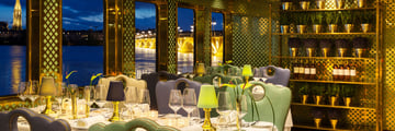 Dining on board the S.S Bon Voyage