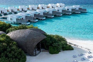 Aerial view of Dhigali Maldives