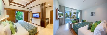 Candi Beach Resort, Deluxe Garden View Room and Junior Suite Ocean View
