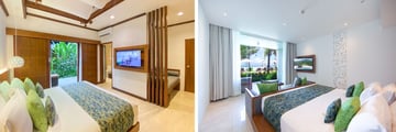 Candi Beach Resort Deluxe Garden View Room and Junior Suite Ocean View