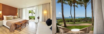 Hotel room with sea view