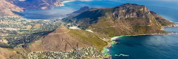 Aerial view of Cape Town