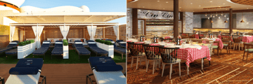 Loft Deck, Cucina del Capitano restaurant