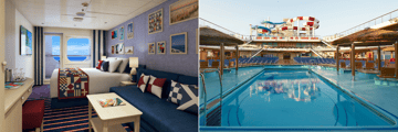 Family Harbor Balcony suite, pool deck