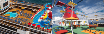 Water Works water park on board the Carnival Horizon