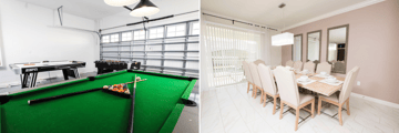 Champions Gate home, games area and dining room