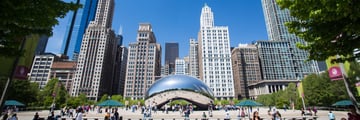 Explore Millennium Park and see Cloud Gate AKA The Bean