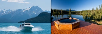 Lake Cruises and Hot Tub at the Bunk House, The Chilko Experience Wilderness Resort
