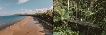 Port Douglas beach and Daintree Rainforest