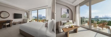 Deluxe Seaview Room at Rixos The Palm Dubai Hotel & Resort
