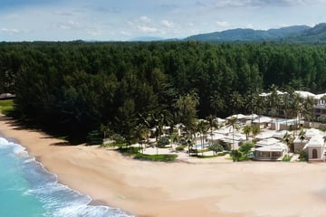 Aerial view of Devasom Khao Lak