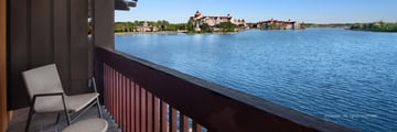 Theme park and Seven Seas Lagoon views from Disney's Polynesian Village Resort