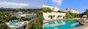 The pool at the Donna Carmela Resort & Lodges