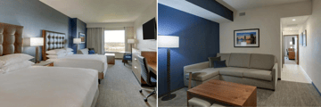 Suite with seperate living area