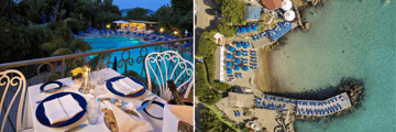 Belvedere Restaurant, aerial view of the beach