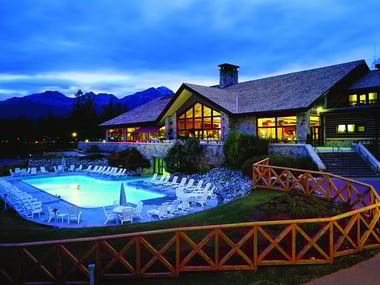 Exterior at night