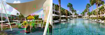 Family Selection at Grand Palladium Costa Mujeres kids playground and pool