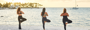 Sunrise beach yoga
