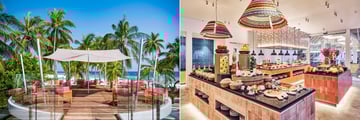 beach club & bar and beach kitchen at Finolhu Baa Atoll Maldives