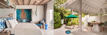 Lagoon Villa and Beach Villa at Finolhu Baa Atoll Maldives