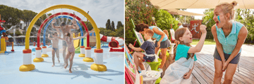 Fun and activities for children at the waterpark and kids clubs