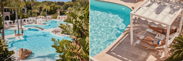 Relax by the pool at the Forte Village Resort Le Palme