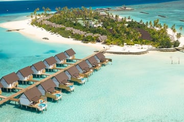 aerial view of Fushifaru Maldives