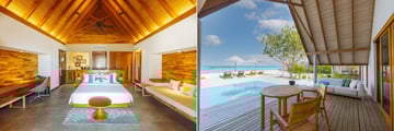 beach duplex villa at Fushifaru Maldives