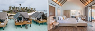 jacuzzi water villa and pool water villa at Fushifaru Maldives