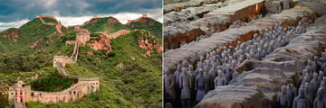 Great Wall of China and Terracotta Army