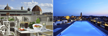The Glance Hotel rooftop terrace and pool