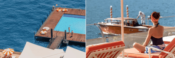 Floating pool, Lake Como views