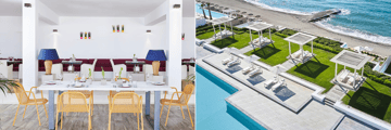 Fico d'India Italian a la carte dining, beachside cabanas