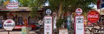 Hackberry Fuel Pumps along Route 66, Arizona