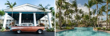 Havana Cabana Resort entrance and pool with waterfall
