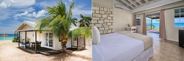 Beachfront bungalow in a resort
