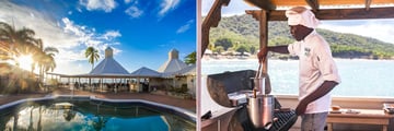 Restaurant and grill at a resort