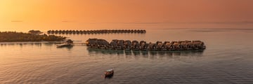 Sunset over Heritance Aarah - a stunning Maldives island resort