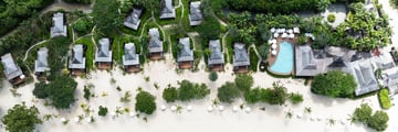 Aerial view of resort