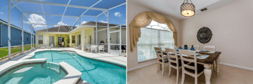 Highlands Reserve home, private pool and dining room